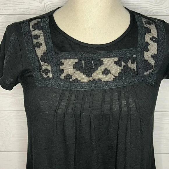 Mossimo black short sleeve babydoll top Size small - Picture 2 of 6